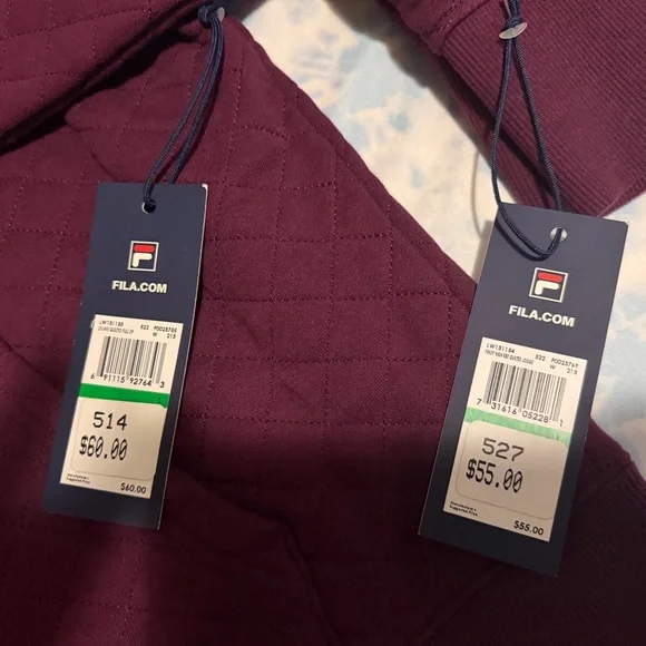 Fila Burgundy Quilted Tracksuit - Picture 4 of 16